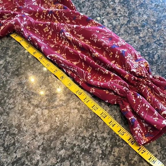 Elegant polyester Floral Long Sleeve maxi Dress NWT XXL - Picture 13 of 16